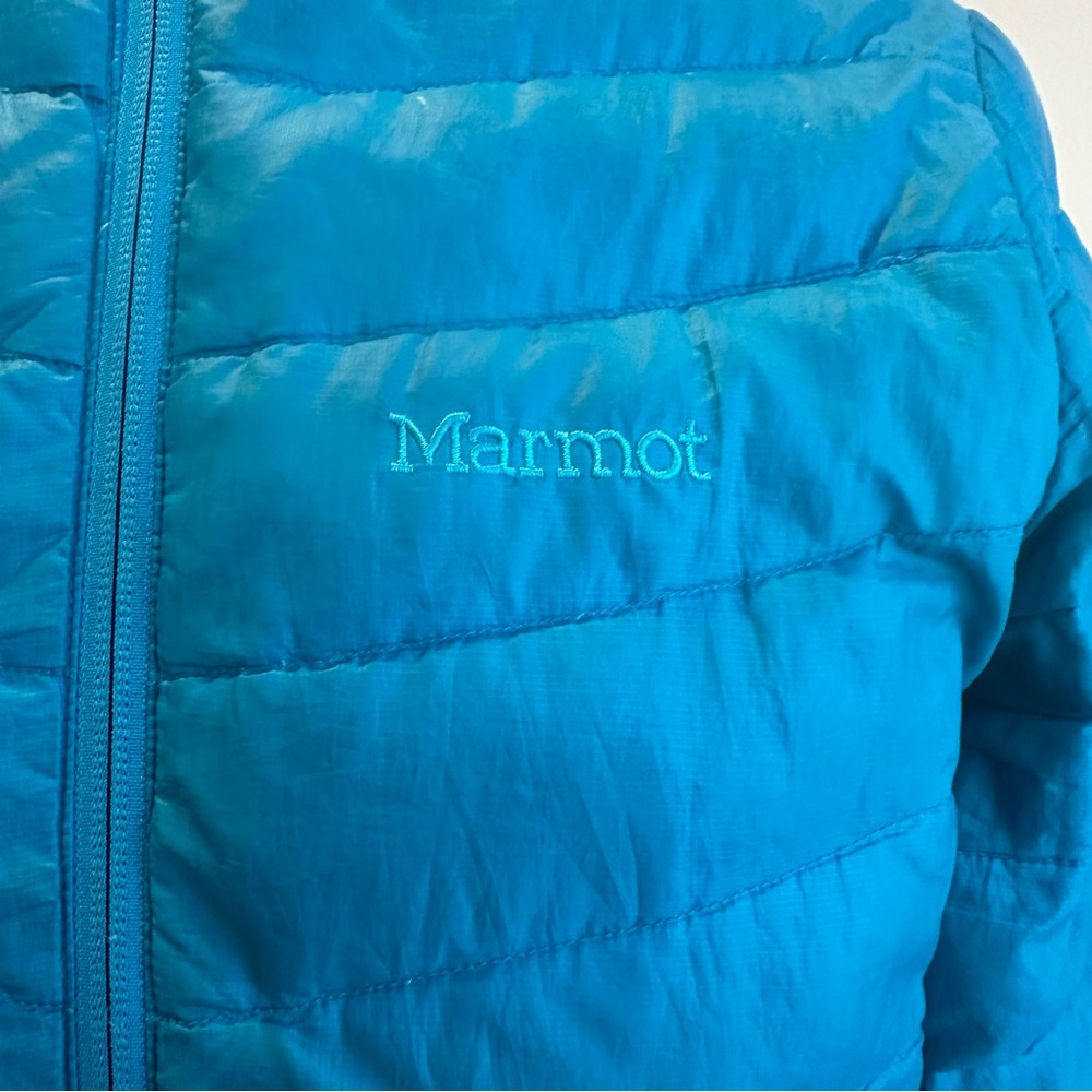 Marmot women’s small blue 700 fill down Puffer Jacket - Picture 5 of 14